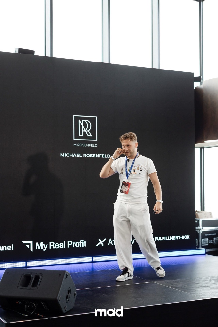 Michael Rosenfeld on stage at MAD Conference